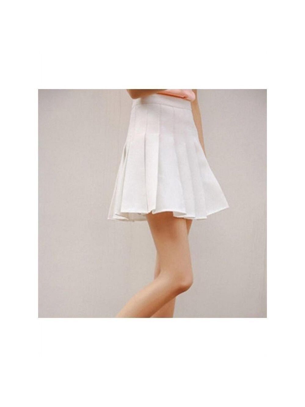 High Waist Skater Flare Pleated Tennis Skort
